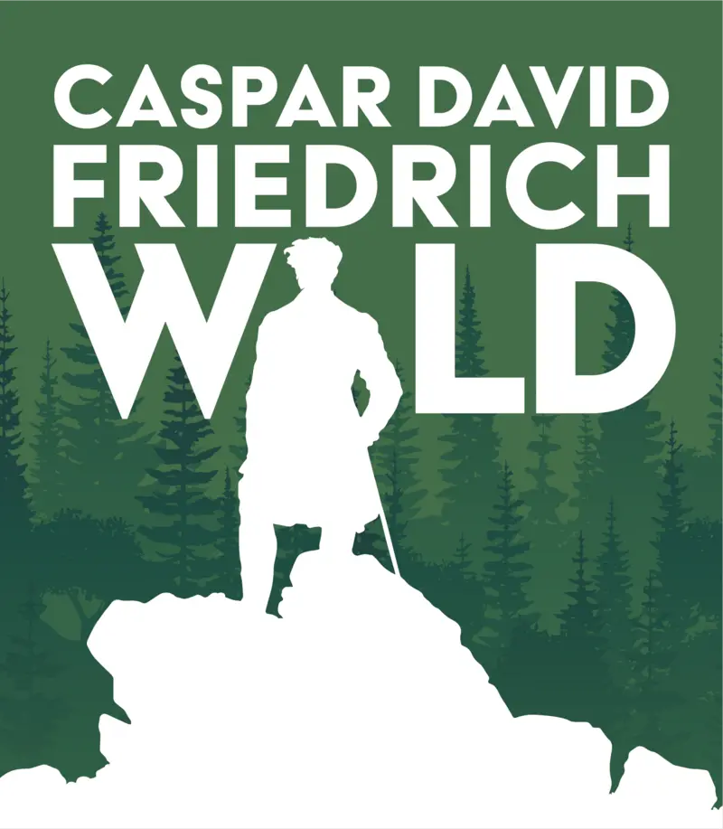 Ein Plakat "Caspar Davis Friedrich Wald"