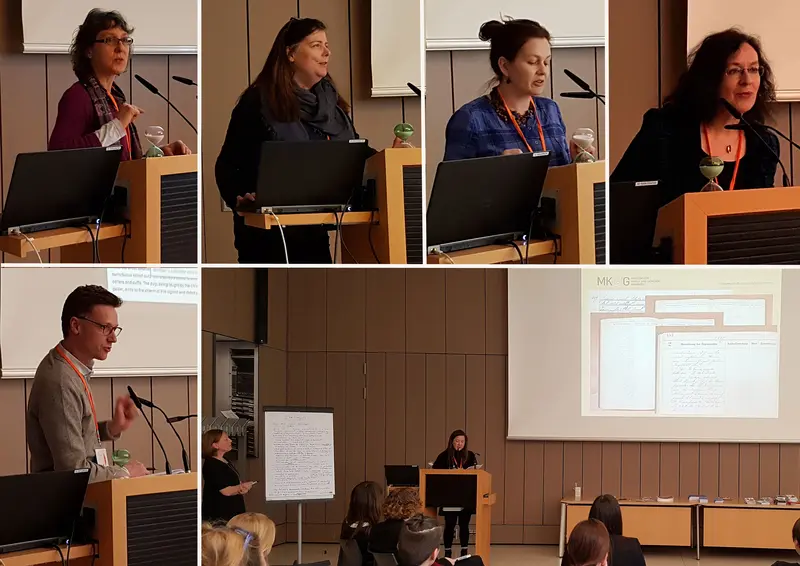 Mosaik verschiedener Vortragender