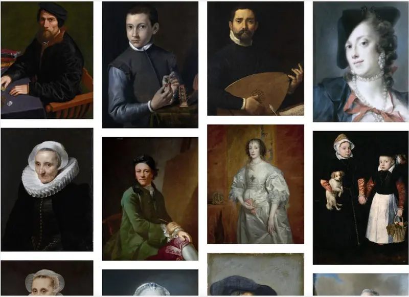 Eine Collage aus verschiedenen Gemälde des 17. Jahrhunderts