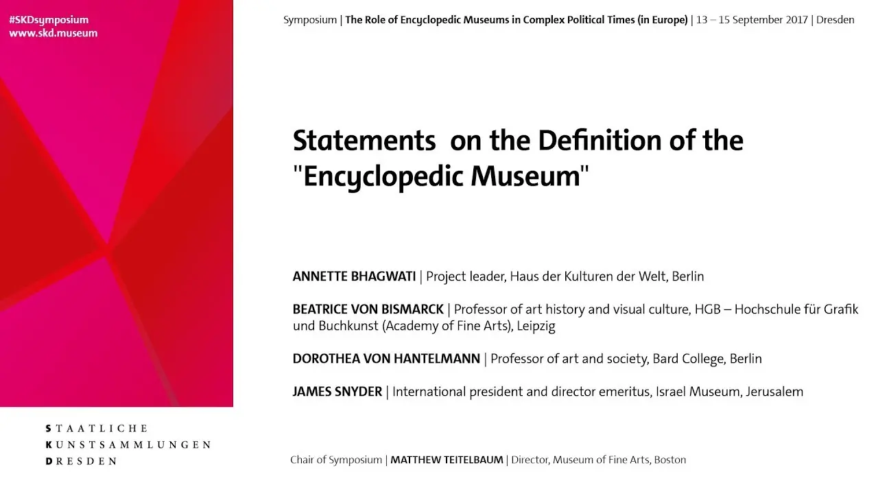 Statements on the Definition of the “Encyclopedic Museum” | 13.09.