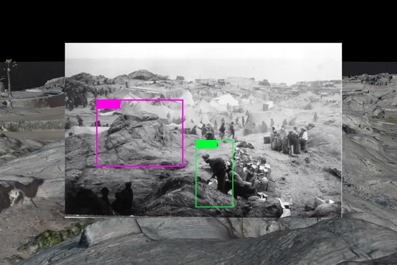 Oberfläche einer steinigen Landschaft